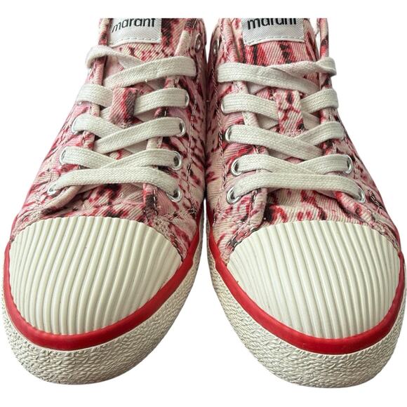 ISABEL MARANT Binkoo Tie Dye Canvas Sneakers Size 37 - Picture 3 of 9